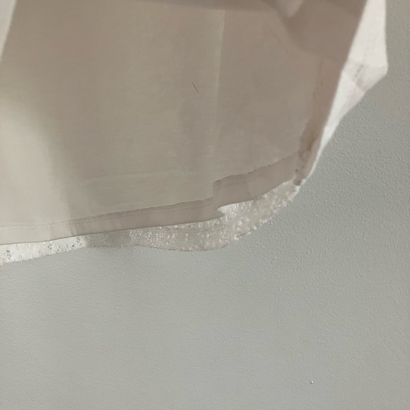 The Skirt Outlet Lace Bodice Ragland Sleeve White Blouse - Picture 7 of 8